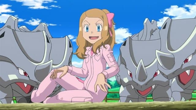 Still from Giving Chase at the Rhyhorn Race!