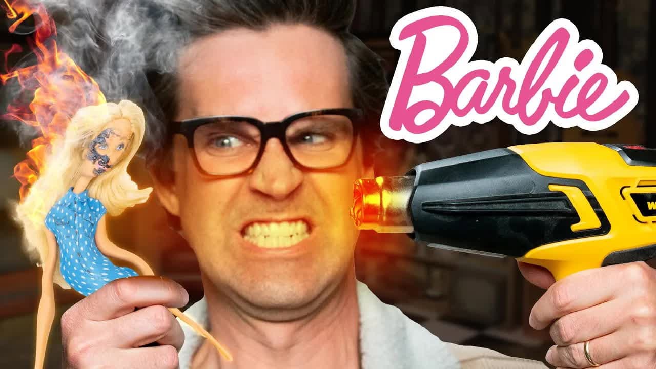 Still from We Destroy Barbie In Increasingly Horrifying Ways