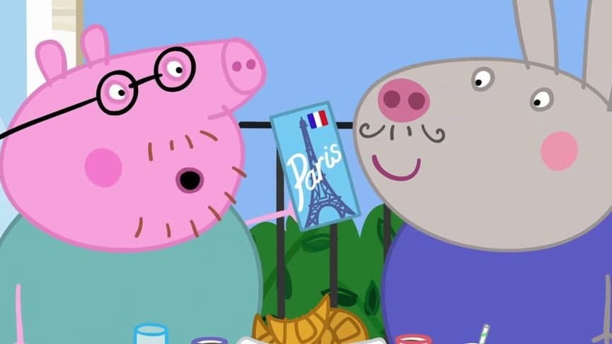 Still from Peppa Goes to Paris
