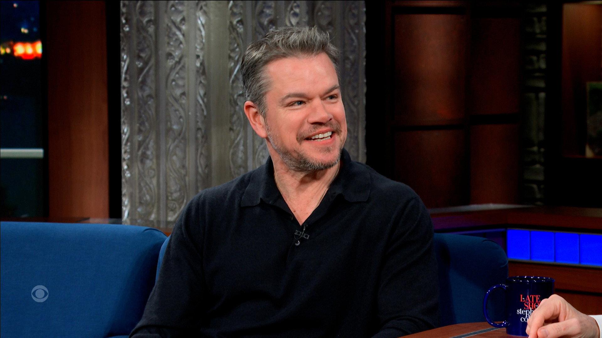 Still from 2/13/24 (Matt Damon, Danielle Pinnock)