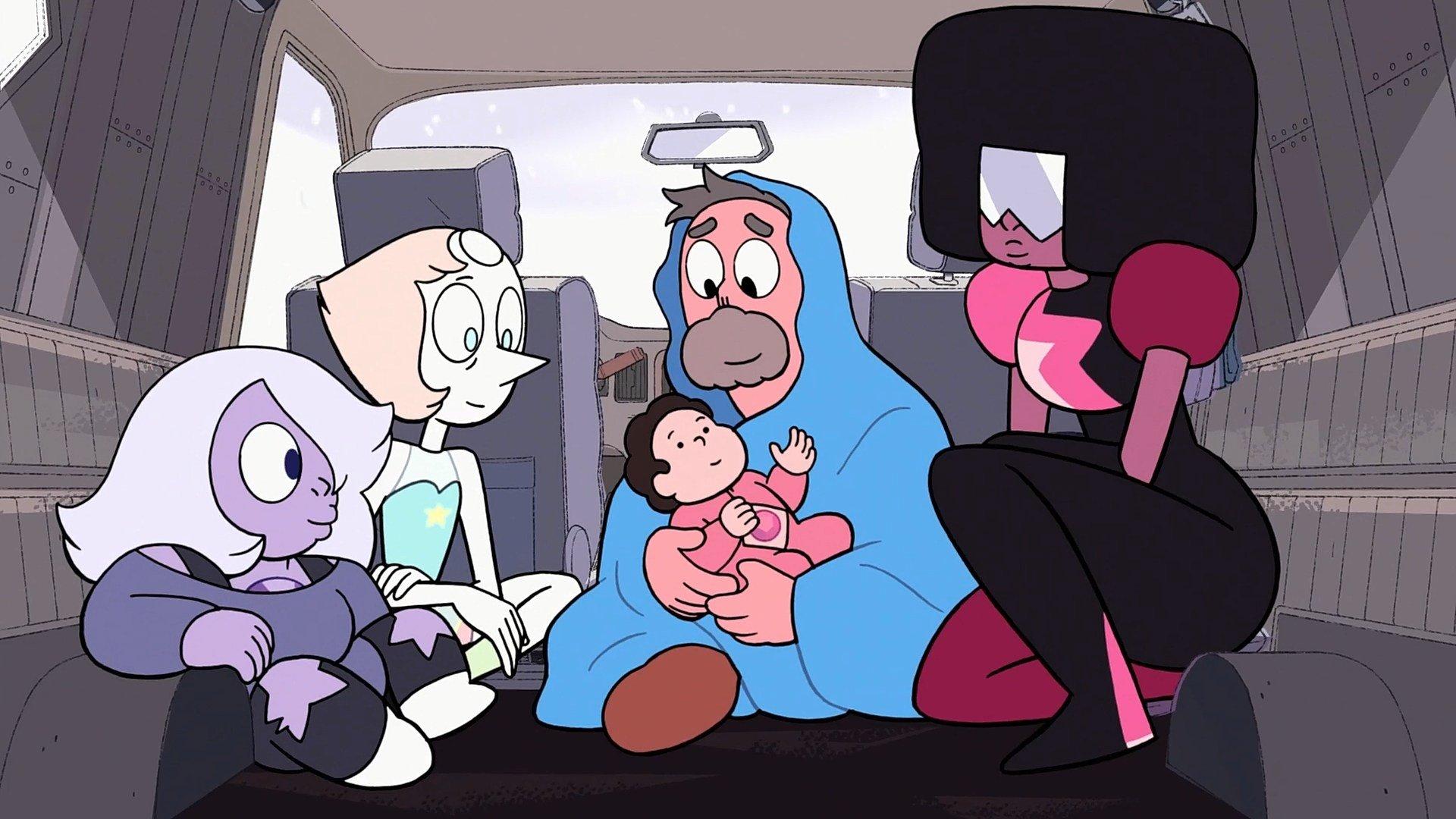 Still from Three Gems and a Baby