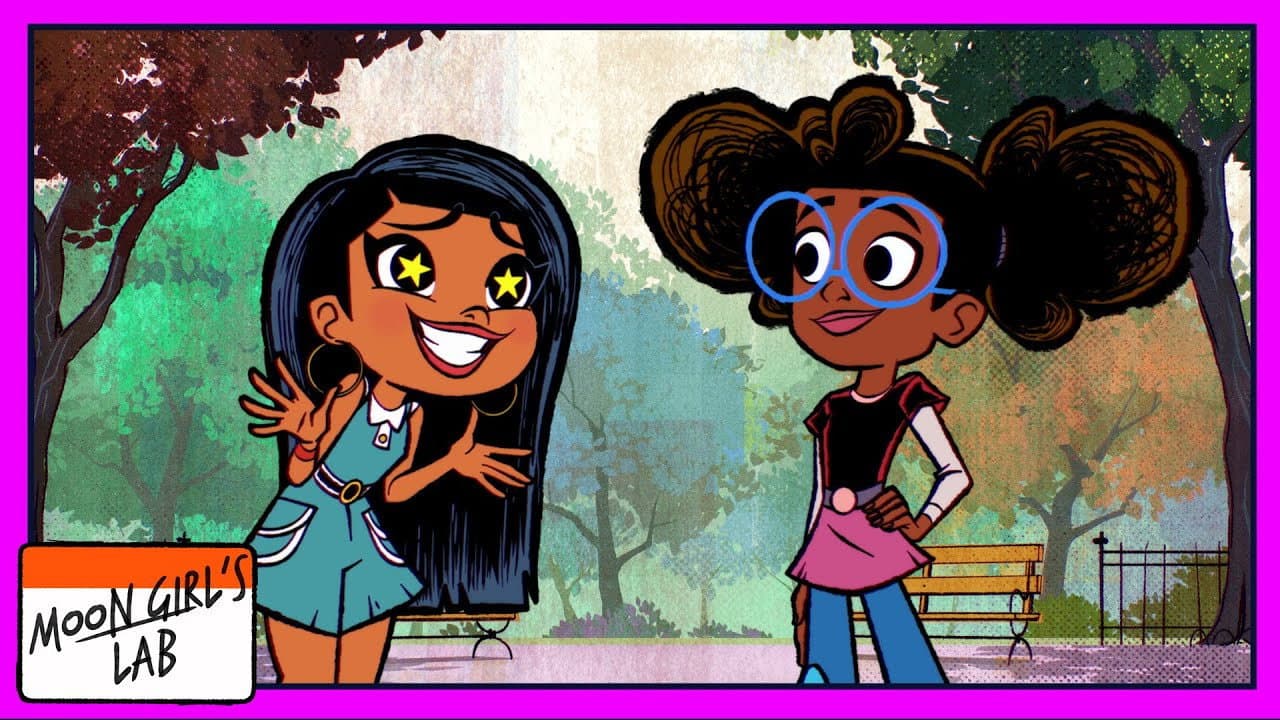 Still from Moon Girl's Lab Shorts: Coding