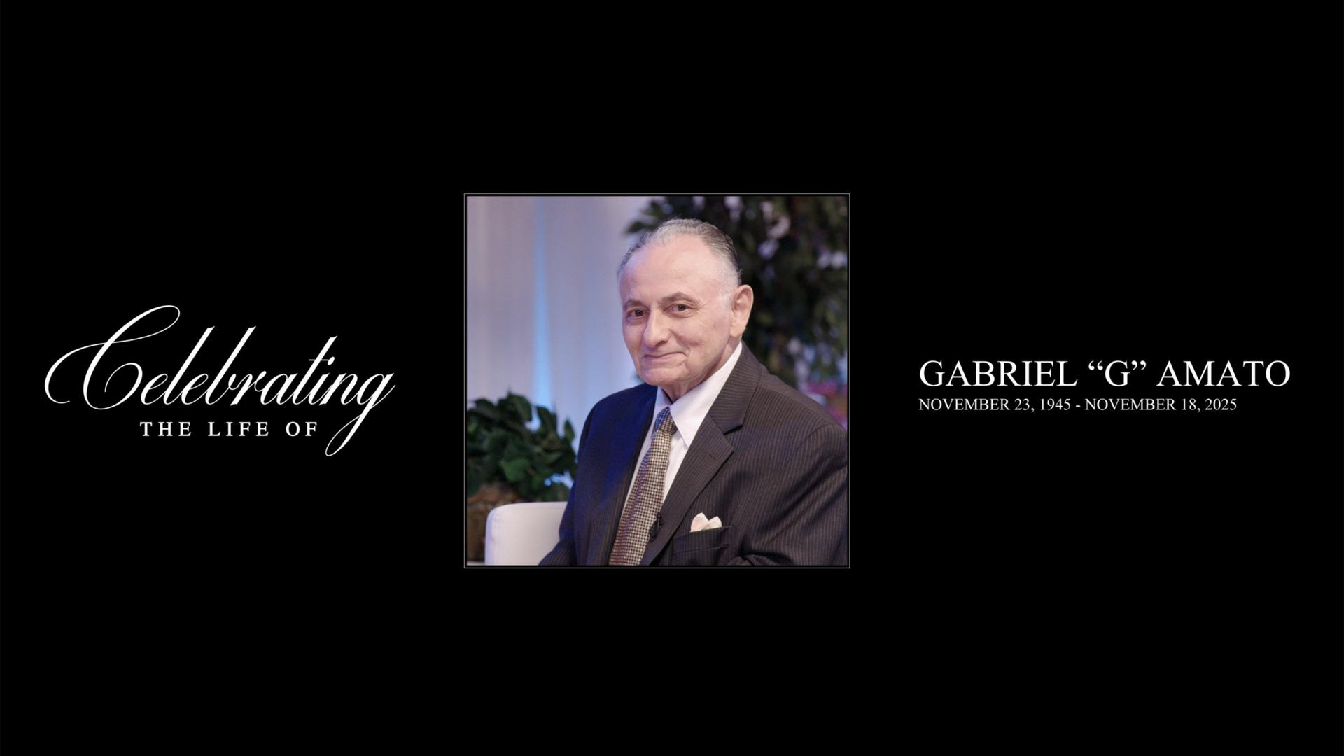Still from Celebrating the Life of Gabriel “G” Amato