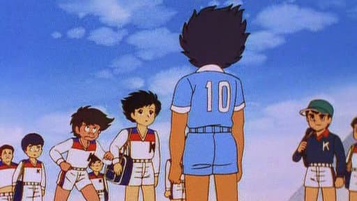 Still from Get It! Soccer Ball of Friendship Flying in the Sky