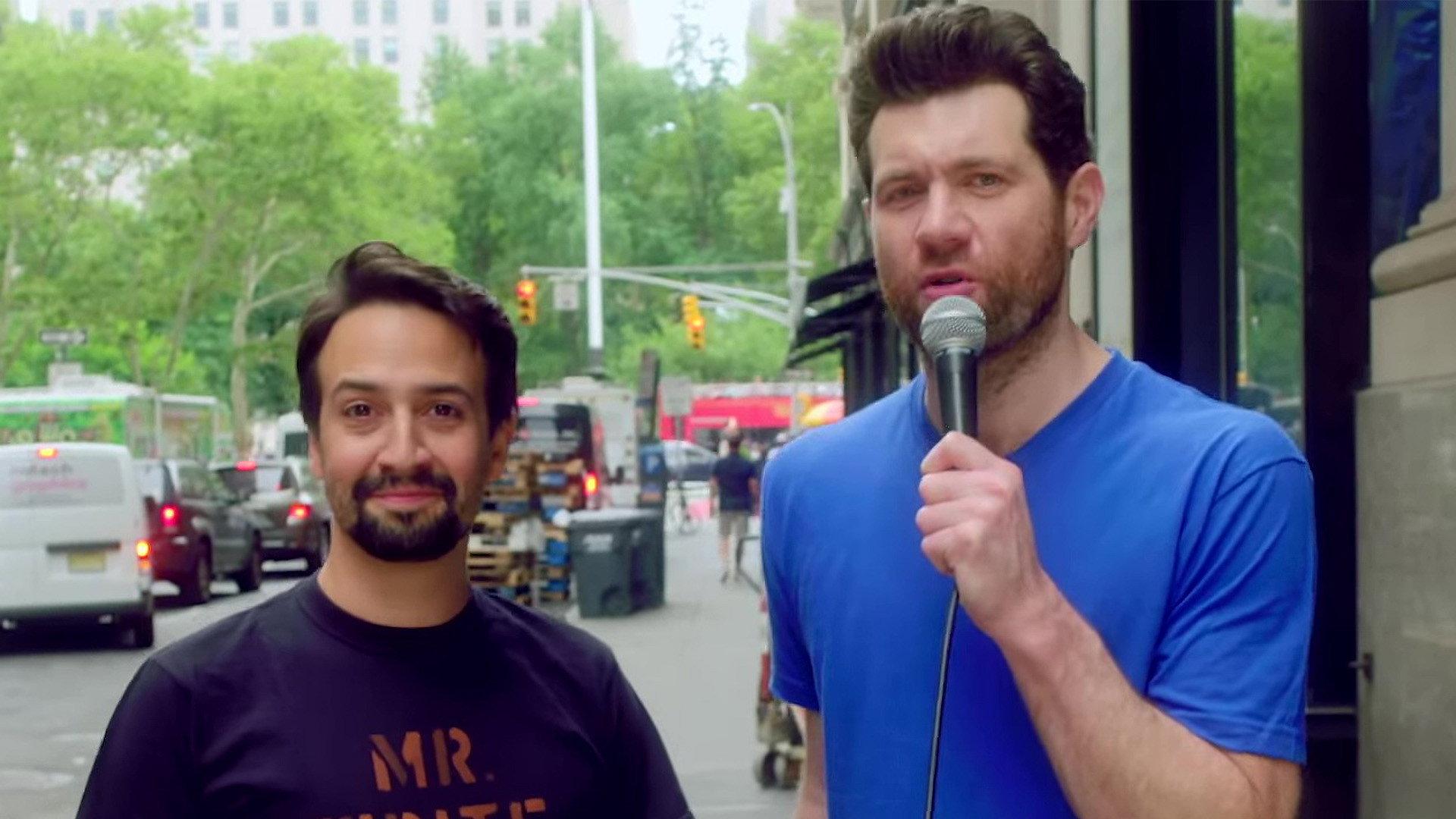 Still from Billy on the Street with LIN-MANUEL MIRANDA!!!