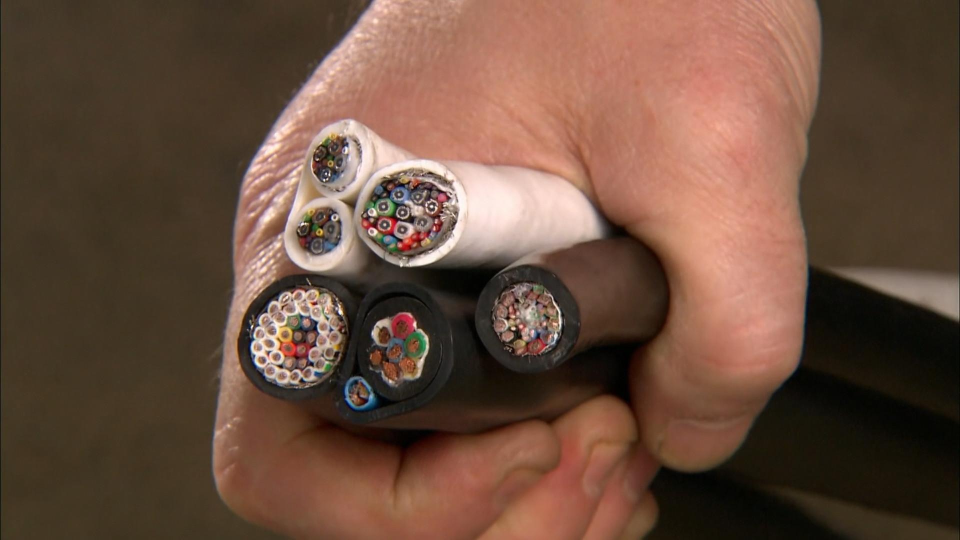 Still from Metal Golf Clubs, Waffles, Custom Wires and Cables, Train Wheels