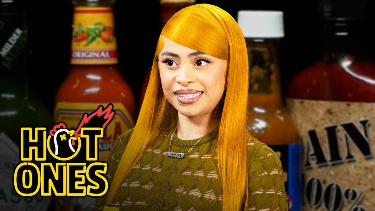 Still from Ice Spice Gets Melted By Spicy Wings