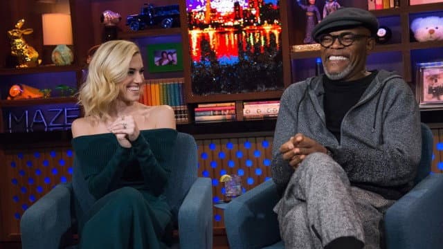 Still from Allison Williams & Samuel L. Jackson