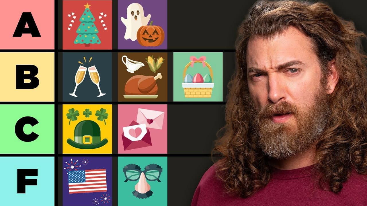 Still from The Ultimate Holiday Tier Ranking