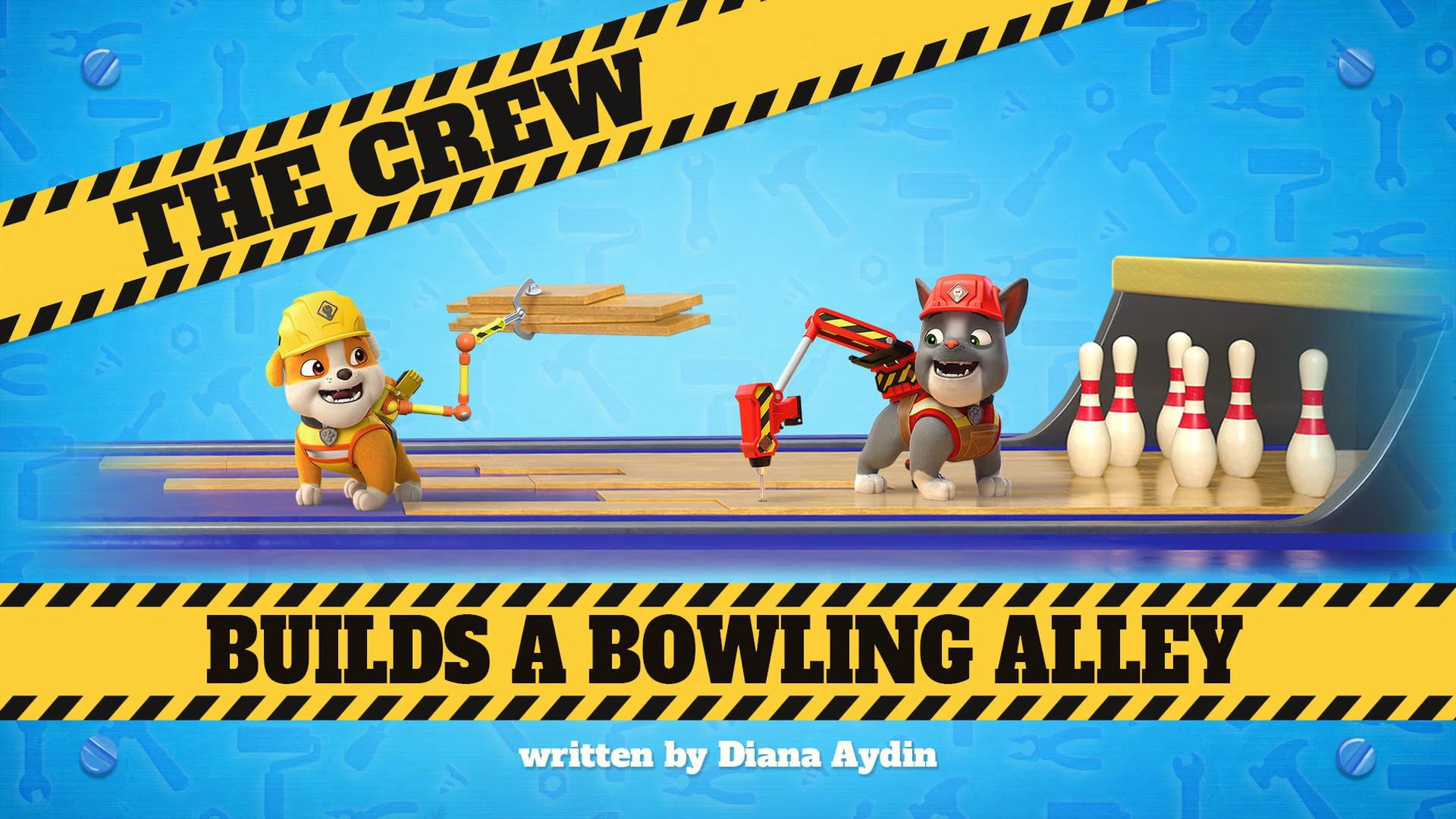 Still from The Crew Builds a Bowling Alley