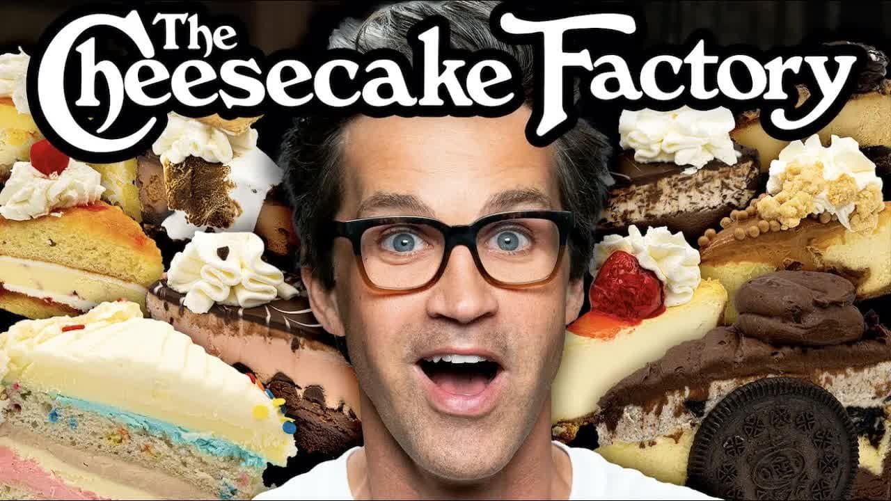 Still from We Tried EVERY Cheesecake Factory Cheesecake
