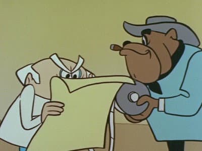 Still from Private Eye Felix and Pierre Mustache