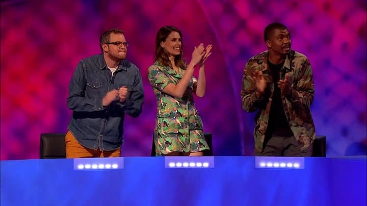 Still from Loyiso Gola, Milton Jones, Miles Jupp, Ellie Taylor, Josh Widdicomb