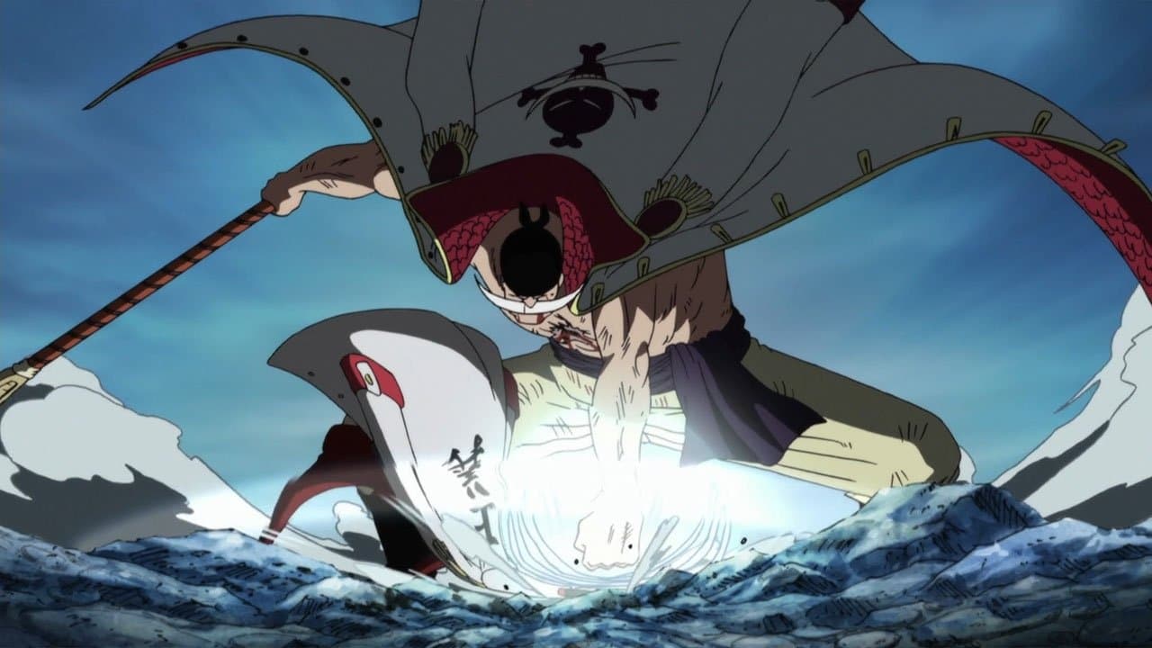Still from The Navy Headquarters Falls! Whitebeard's Unspeakable Wrath!