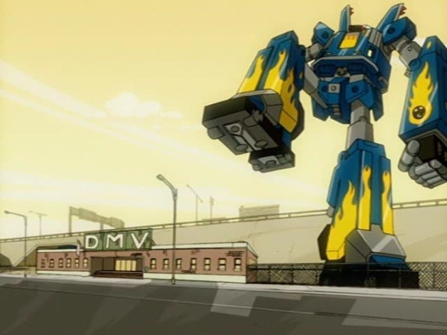 Still from DMV: Department of Megas Violations