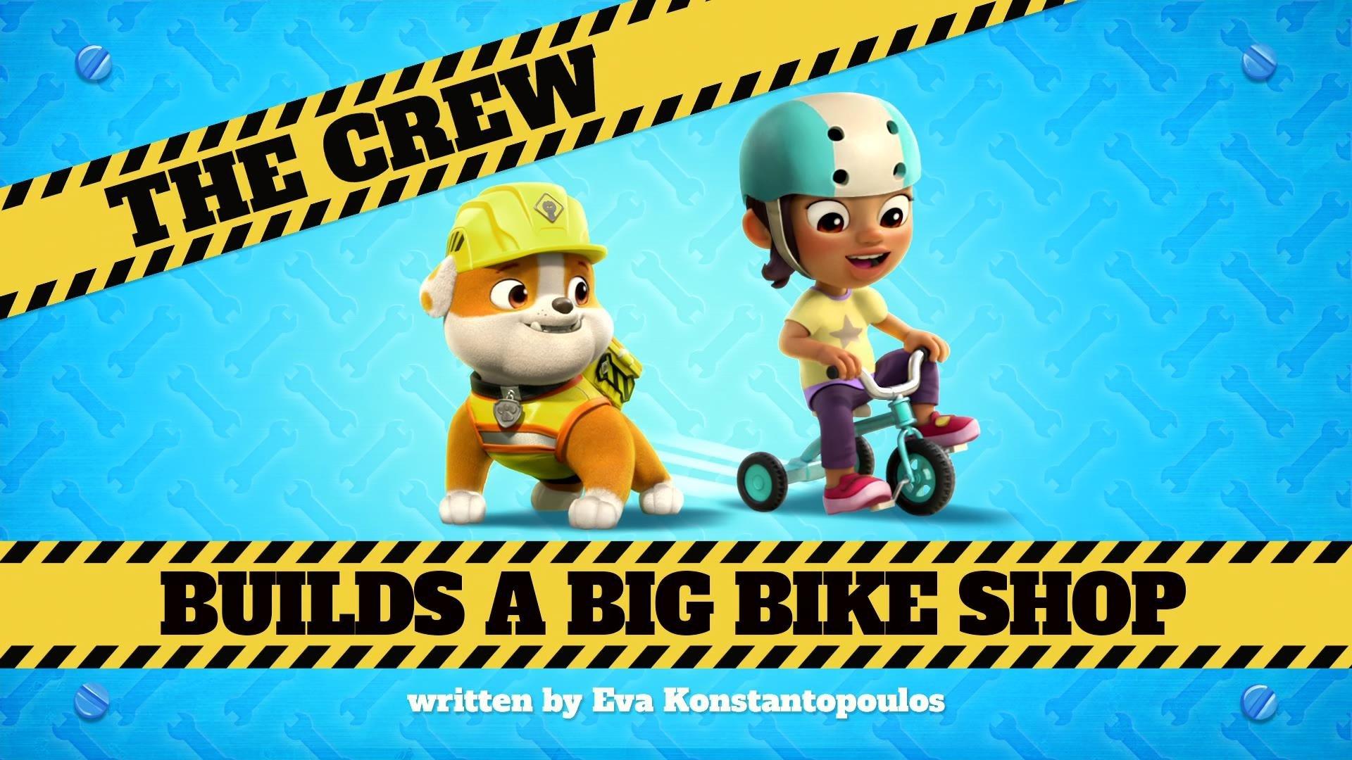 Still from The Crew Builds a Big Bike Shop