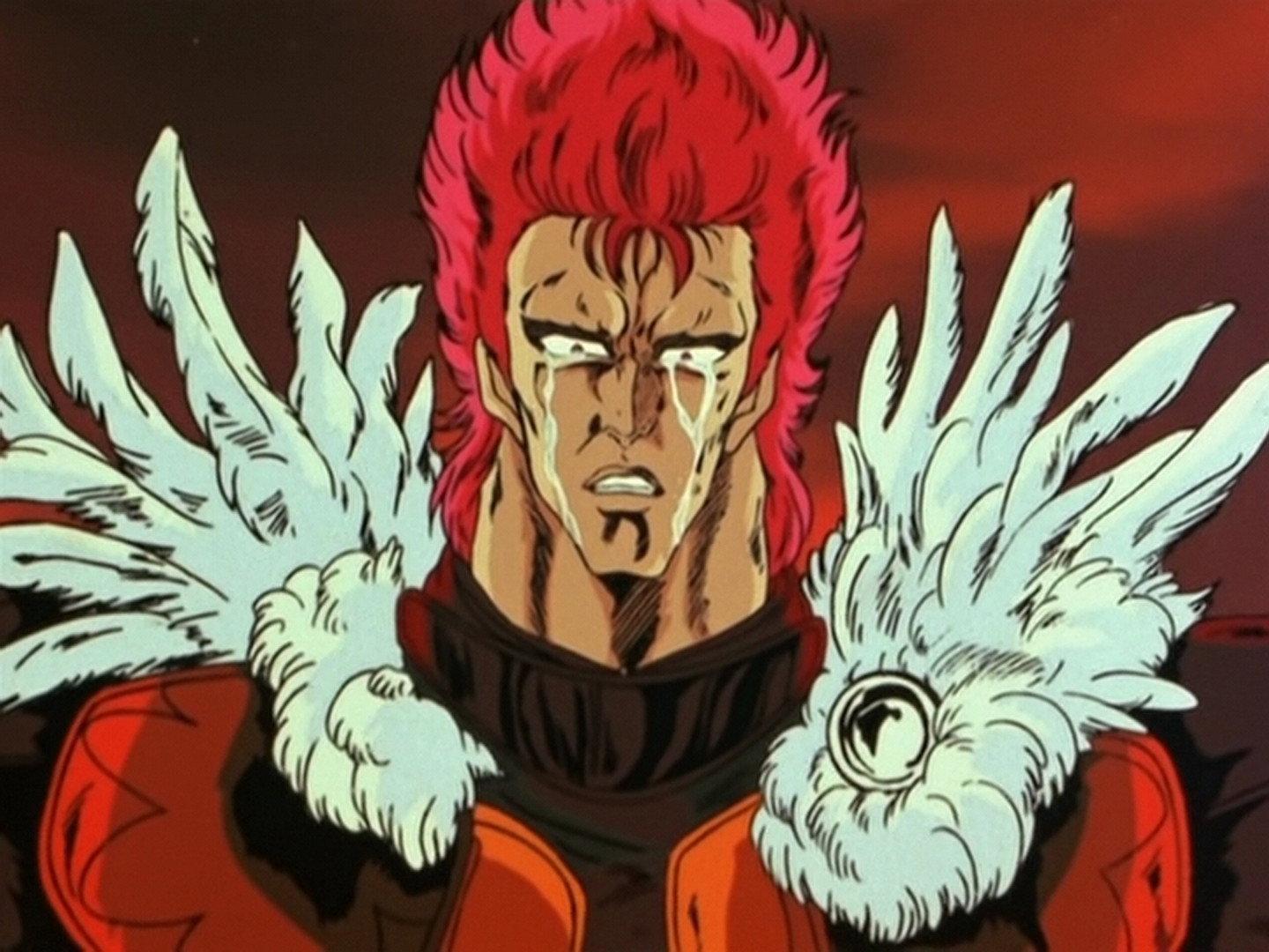 Still from Five Chariot Stars in Danger! Raoh Has Finally Pierced Through the Flames!!