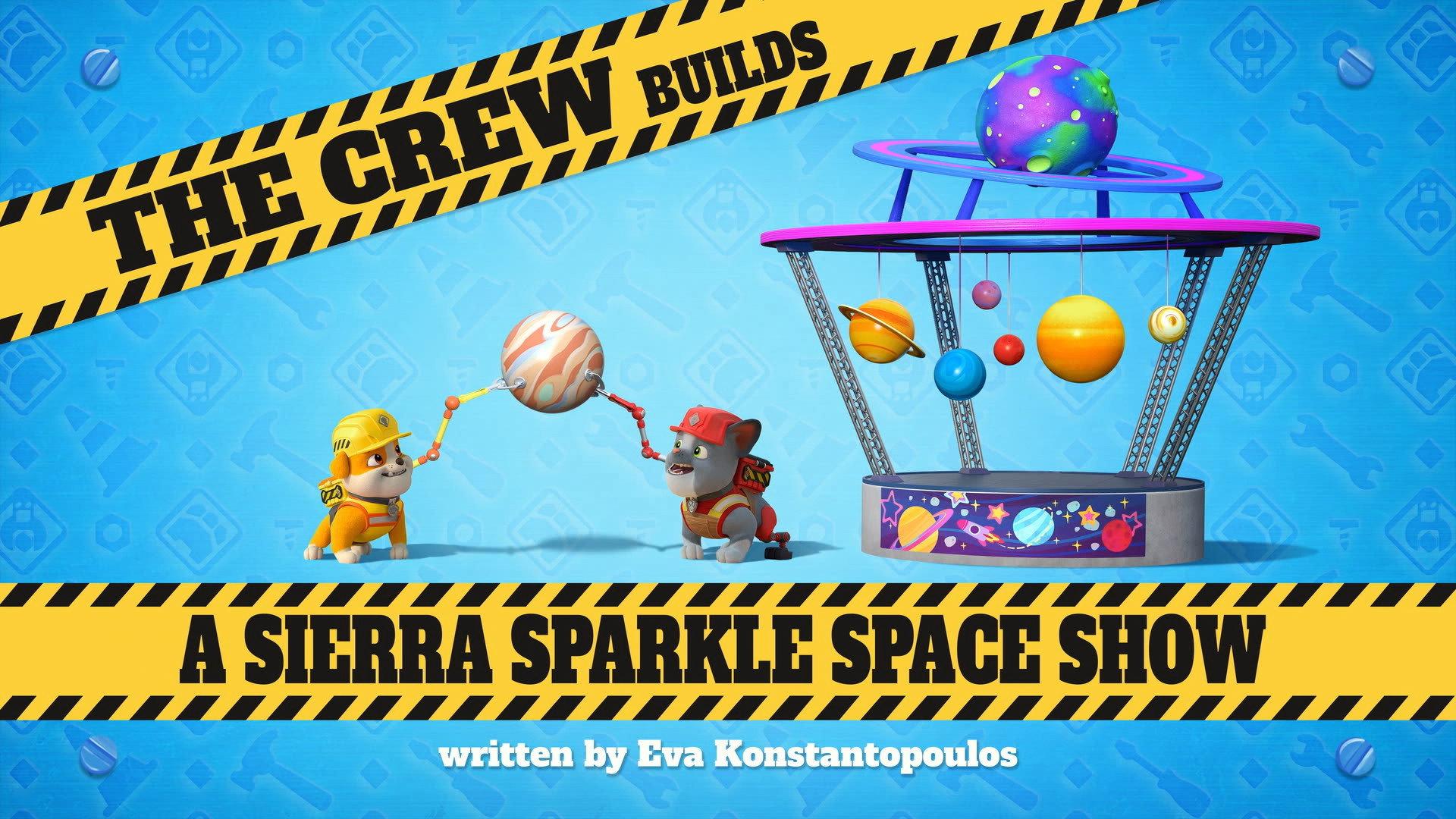 Still from The Crew Builds a Sierra Sparkle Space Show