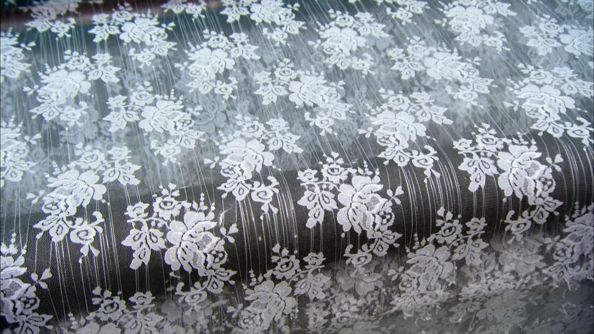 Still from Lace, Antique Frame Replicas, Orchids, Unicycle Wheel Hubs