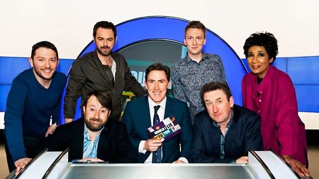 Still from Danny Dyer, Jon Richardson, Joe Lycett and Moira Stuart