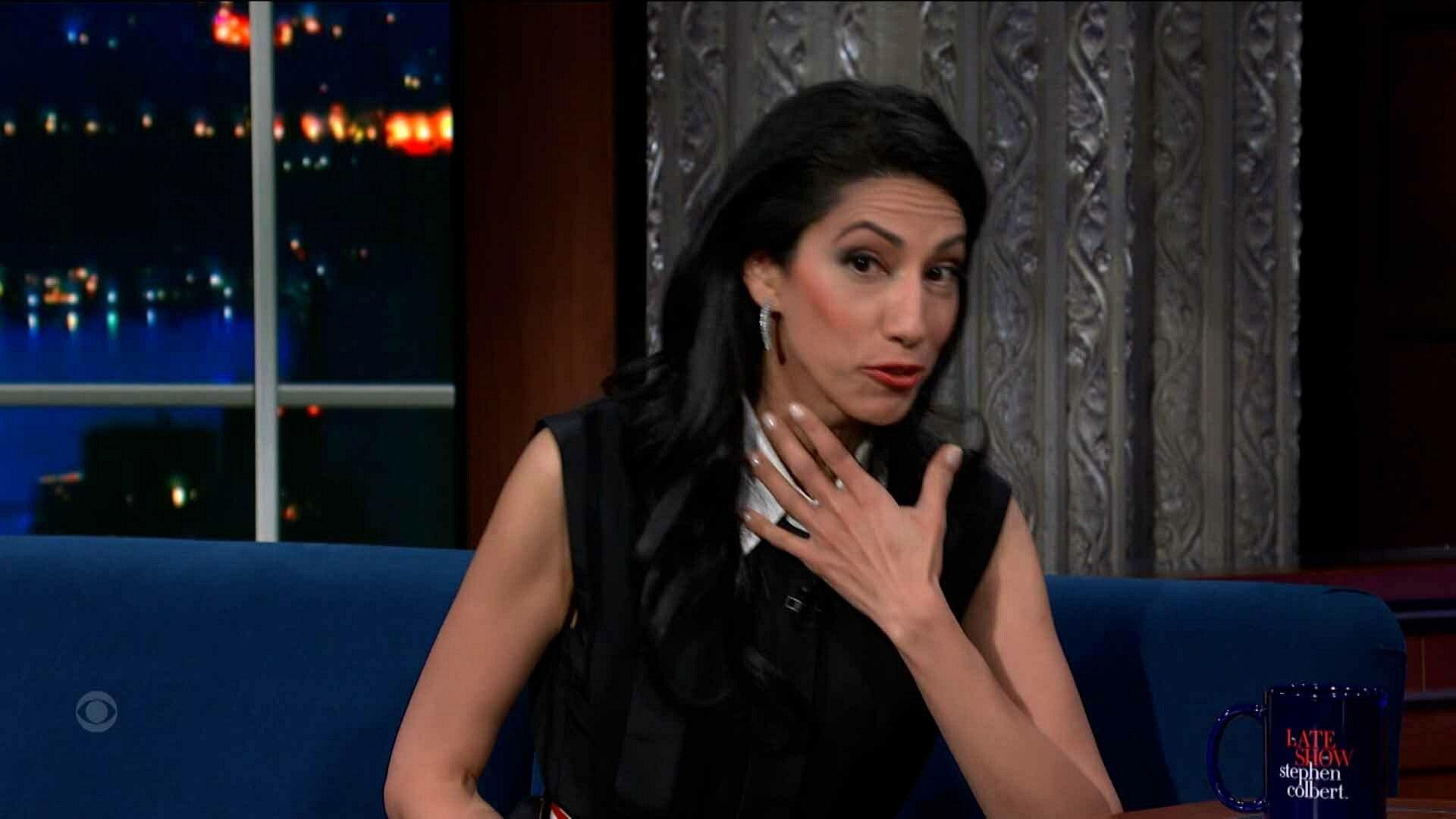 Still from David Byrne, Huma Abedin