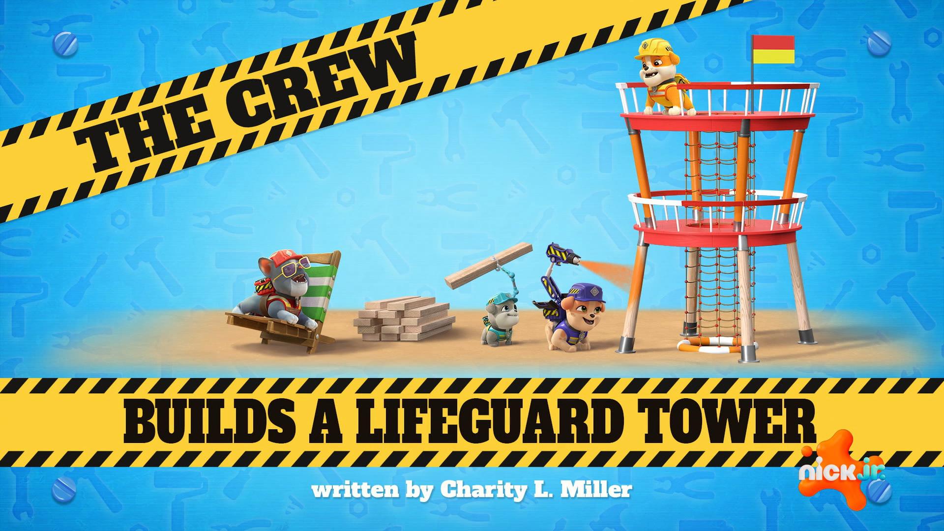 Still from The Crew Builds a Lifeguard Tower