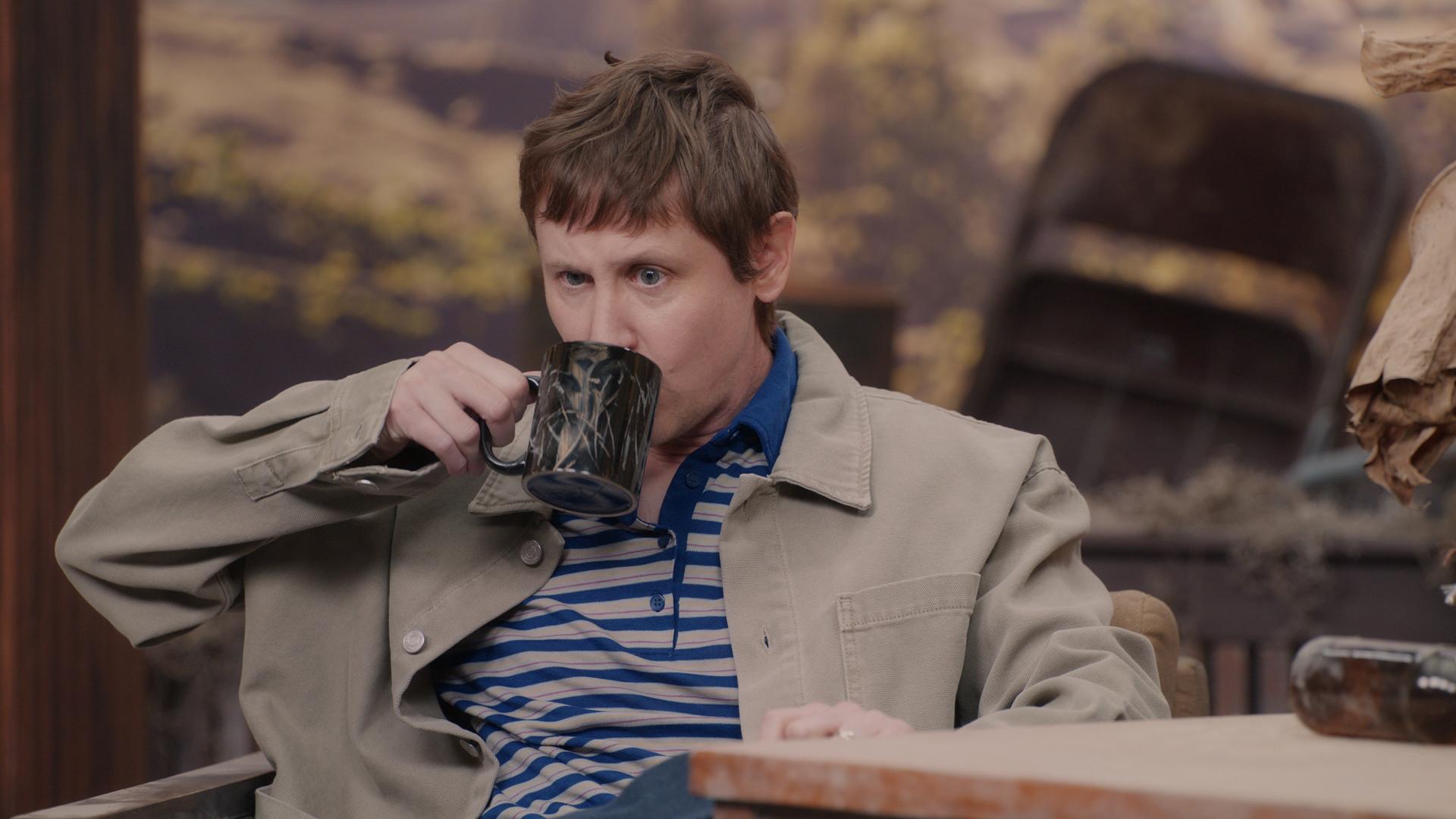 Still from Fallout Fake Talkshow: Johnny Pemberton