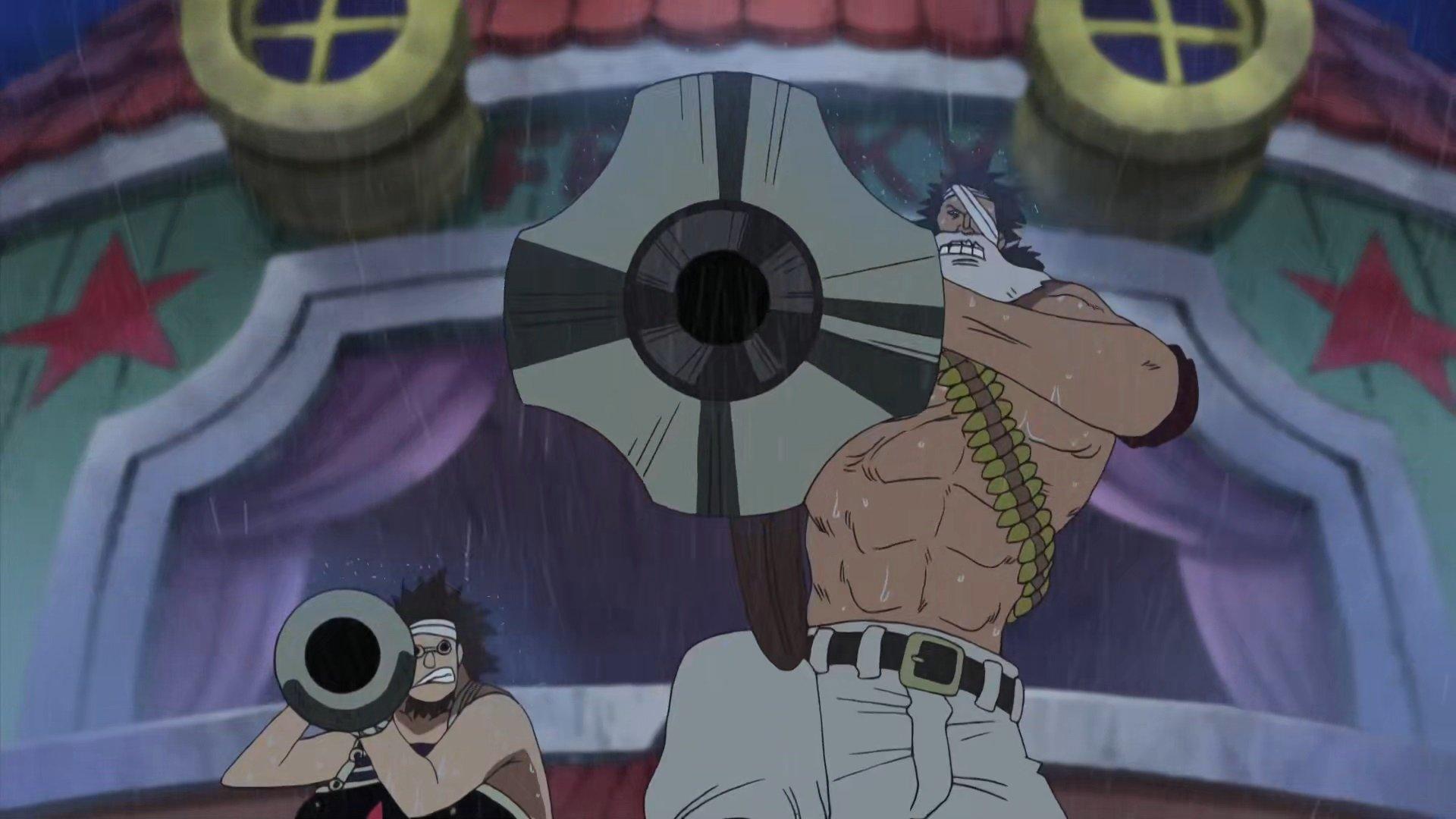 Still from Smash the Wave! Luffy and Zoro Use the Strongest Combo!