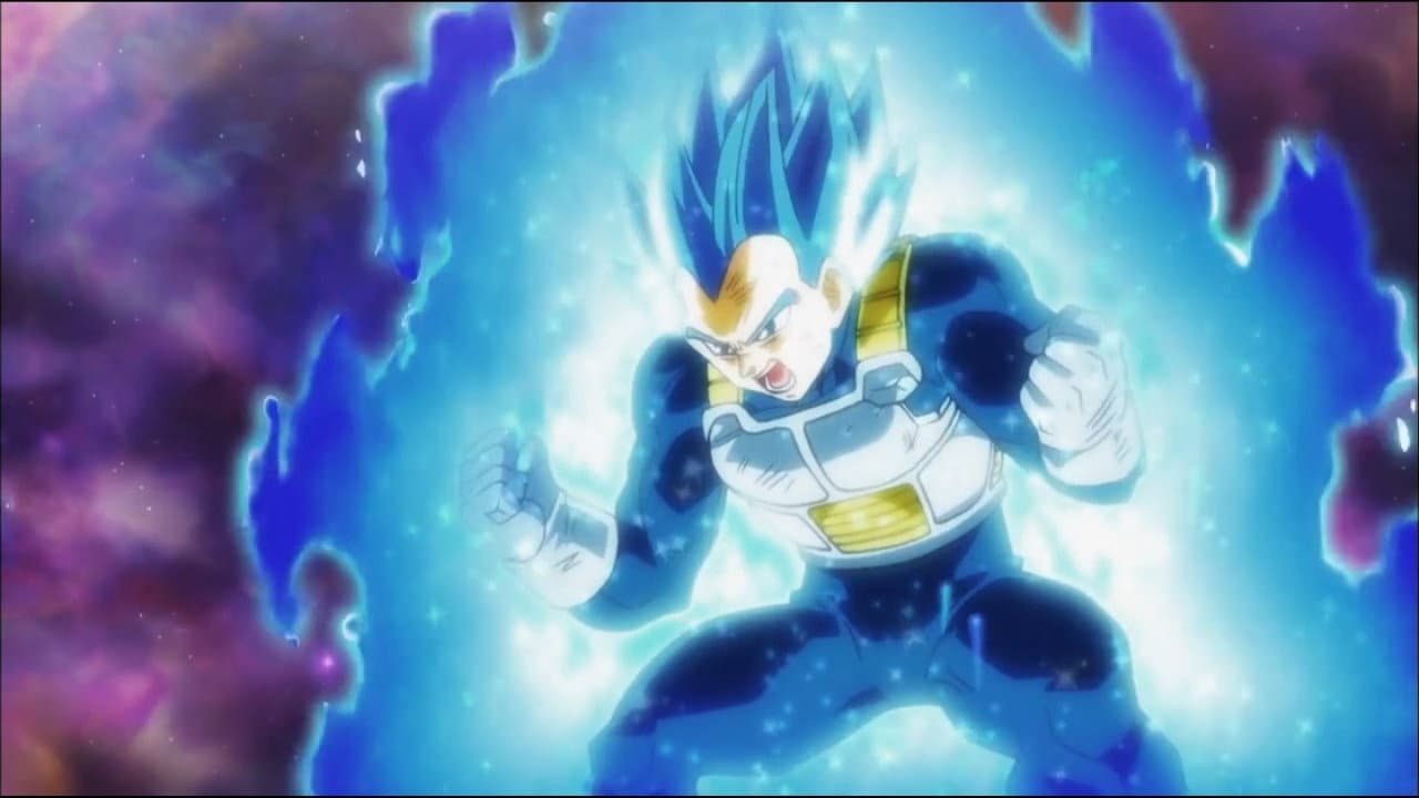 Still from Surpass Even a God! Vegeta's Sacrifice Strike!