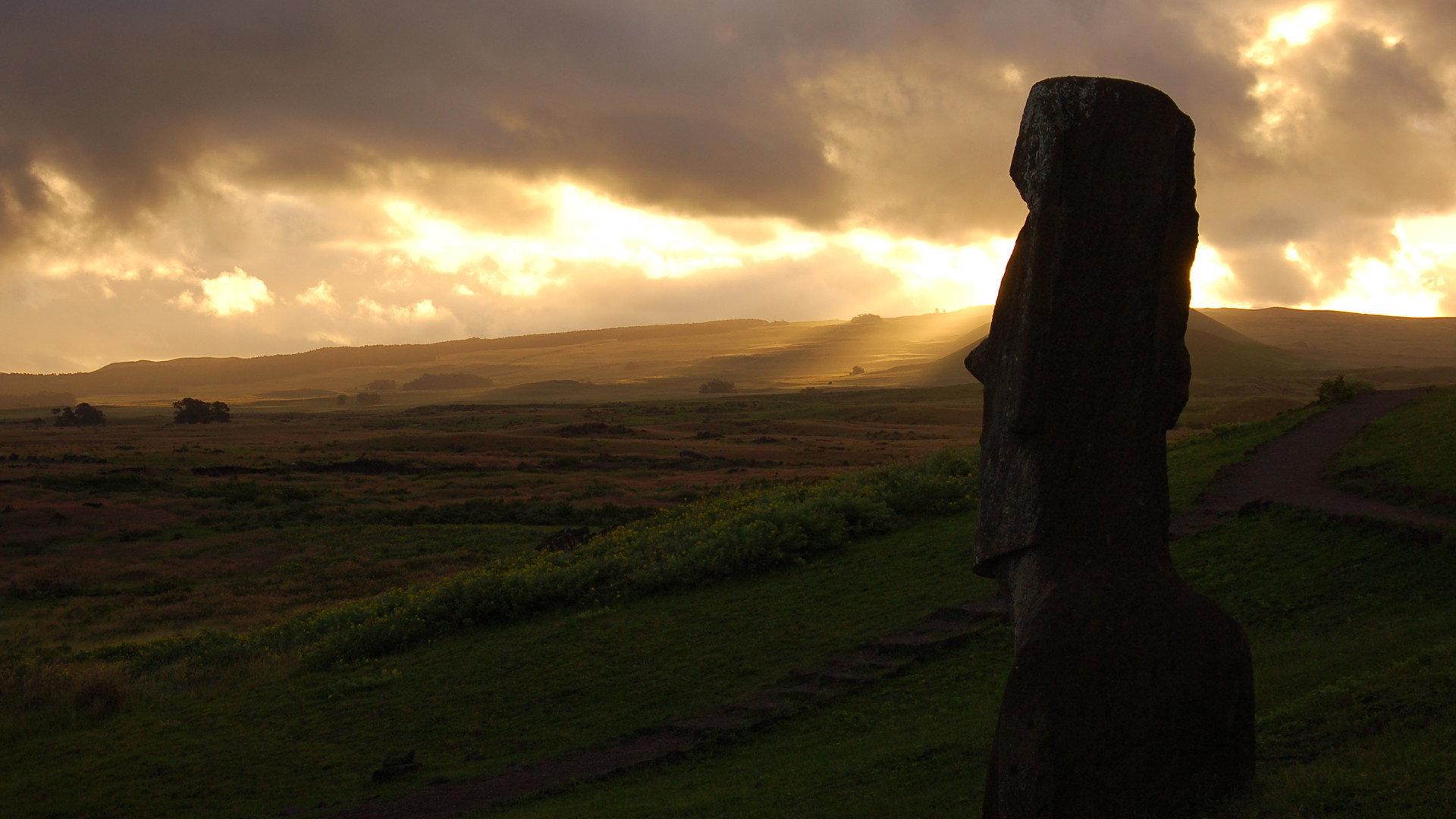 Still from Mystery of Easter Island