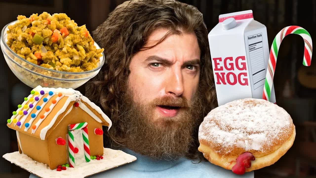 Still from 1000 Years of Holiday Food Taste Test