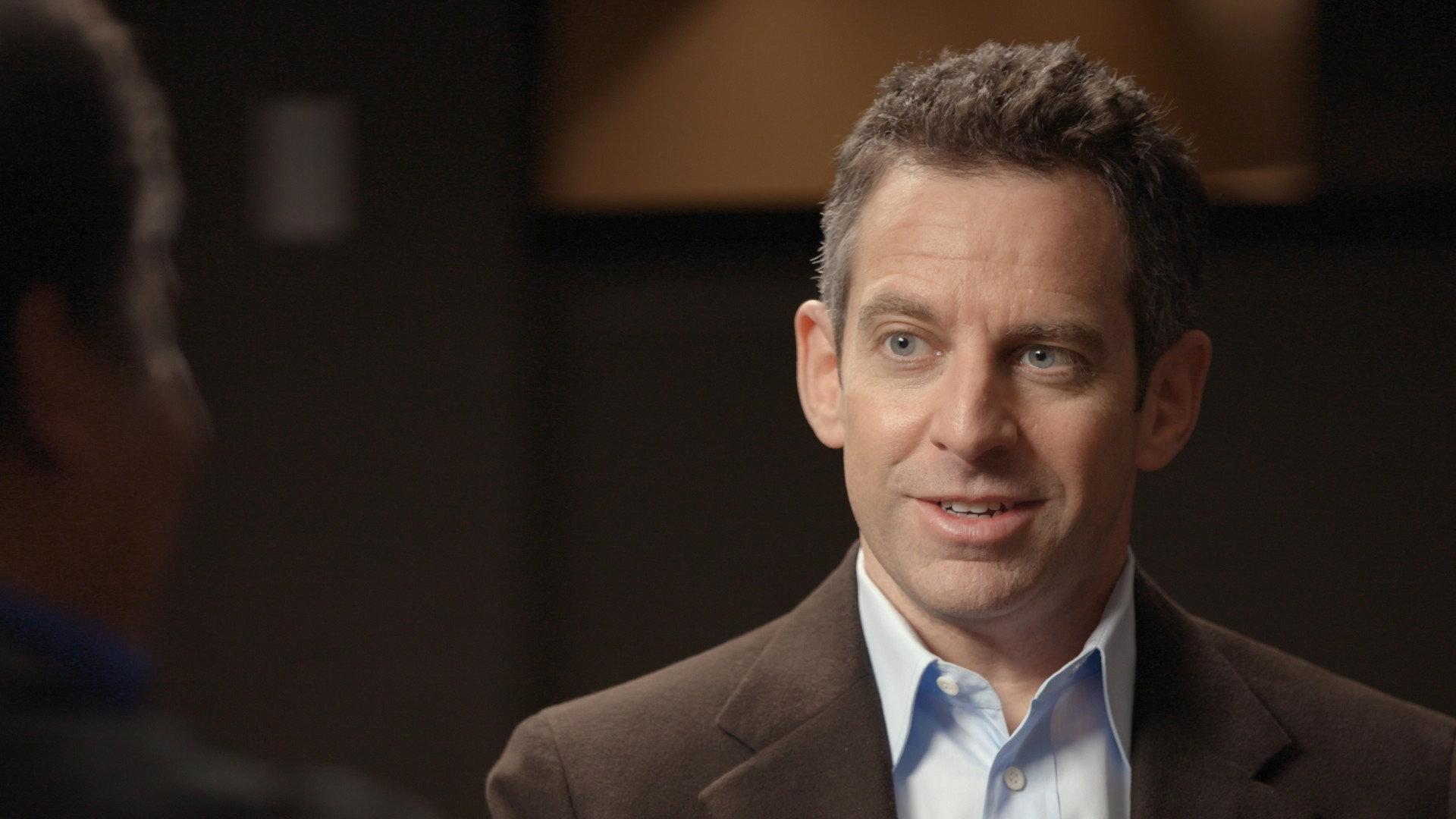 Still from Sam Harris and the Science of Belief
