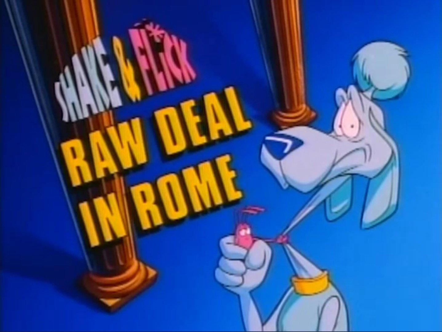 Still from Shake & Flick: Raw Deal in Rome