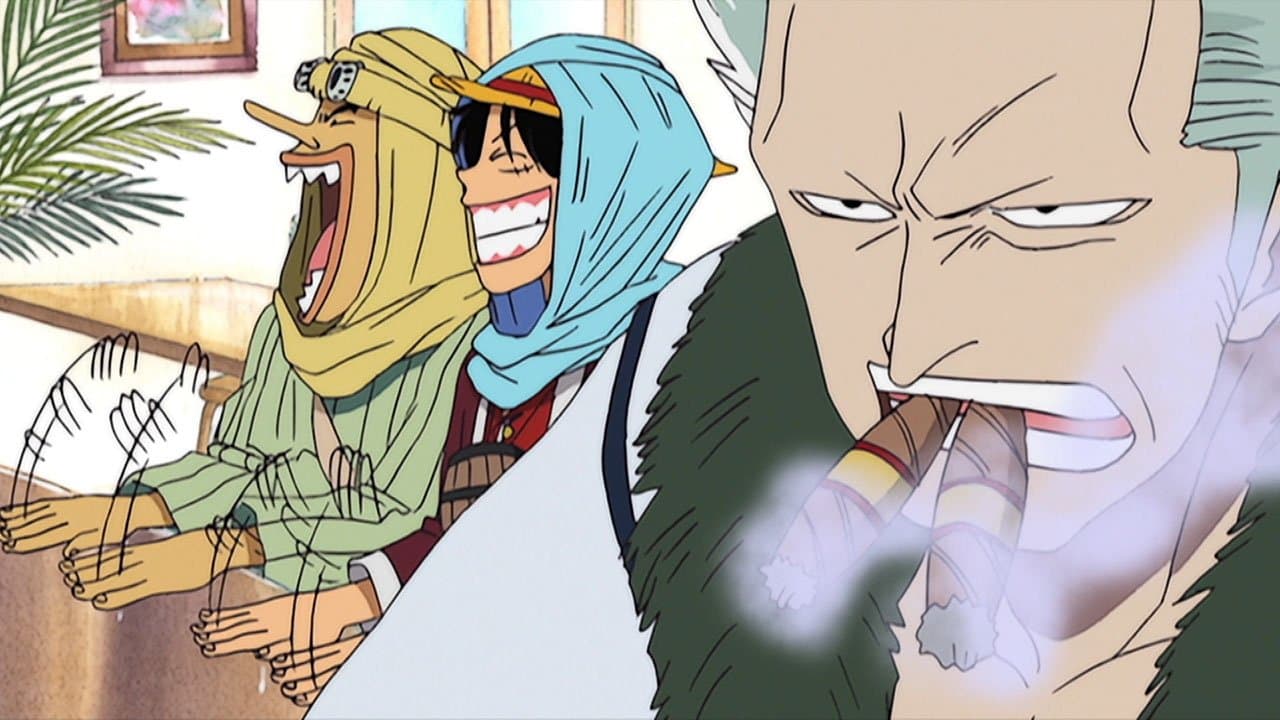 Still from The Battlefront of Alabasta! Rainbase, the City of Dreams!