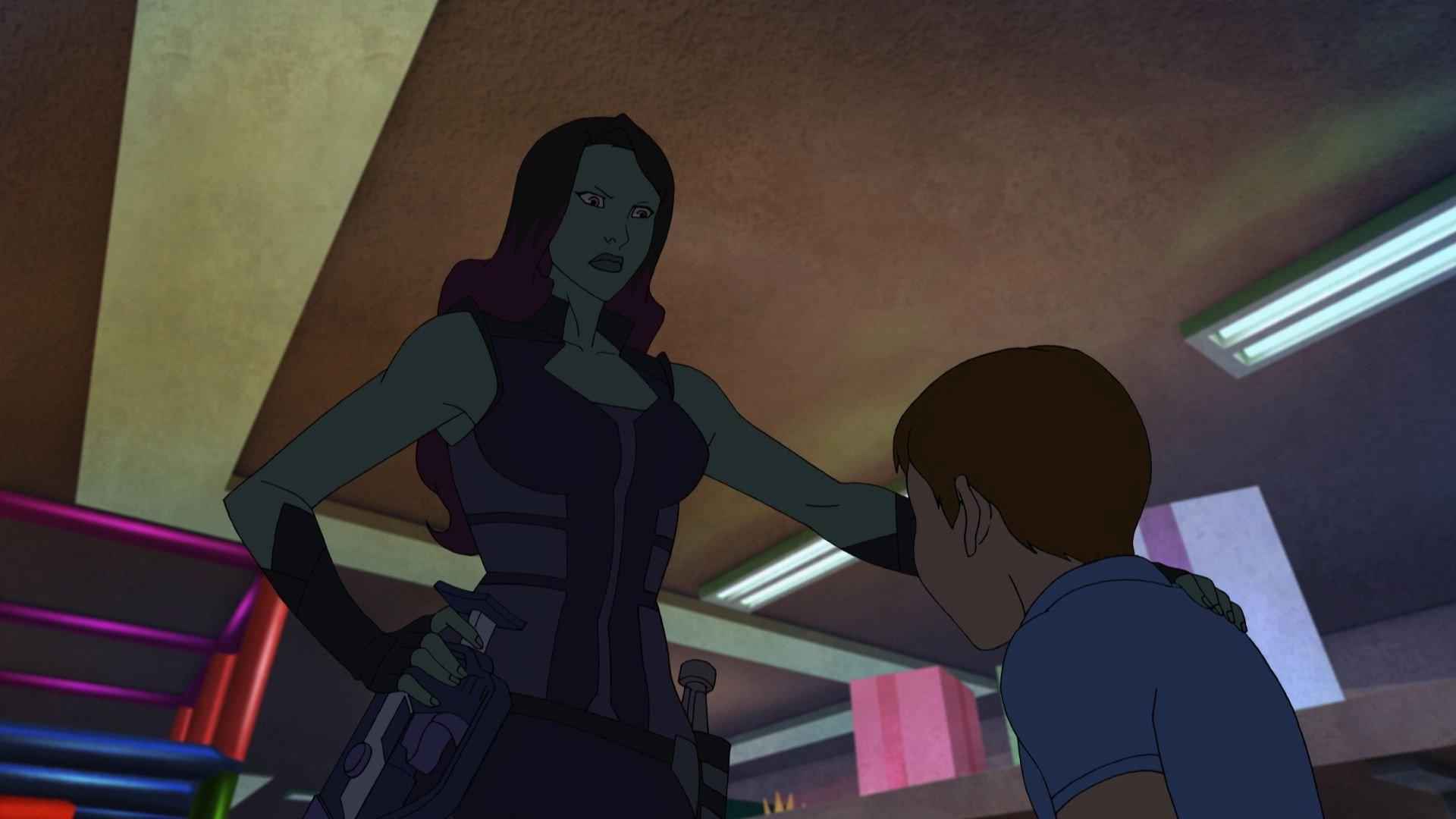 Still from Gamora Strikes!