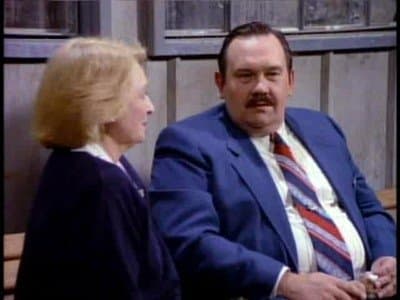 Still from The Late Mrs. Biggins