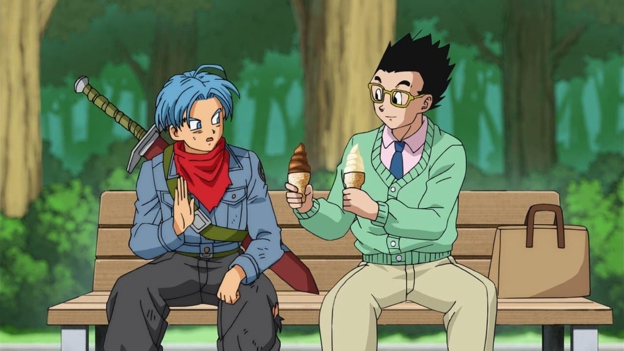 Still from Master and Pupil Reunited! Gohan and "Future" Trunks!