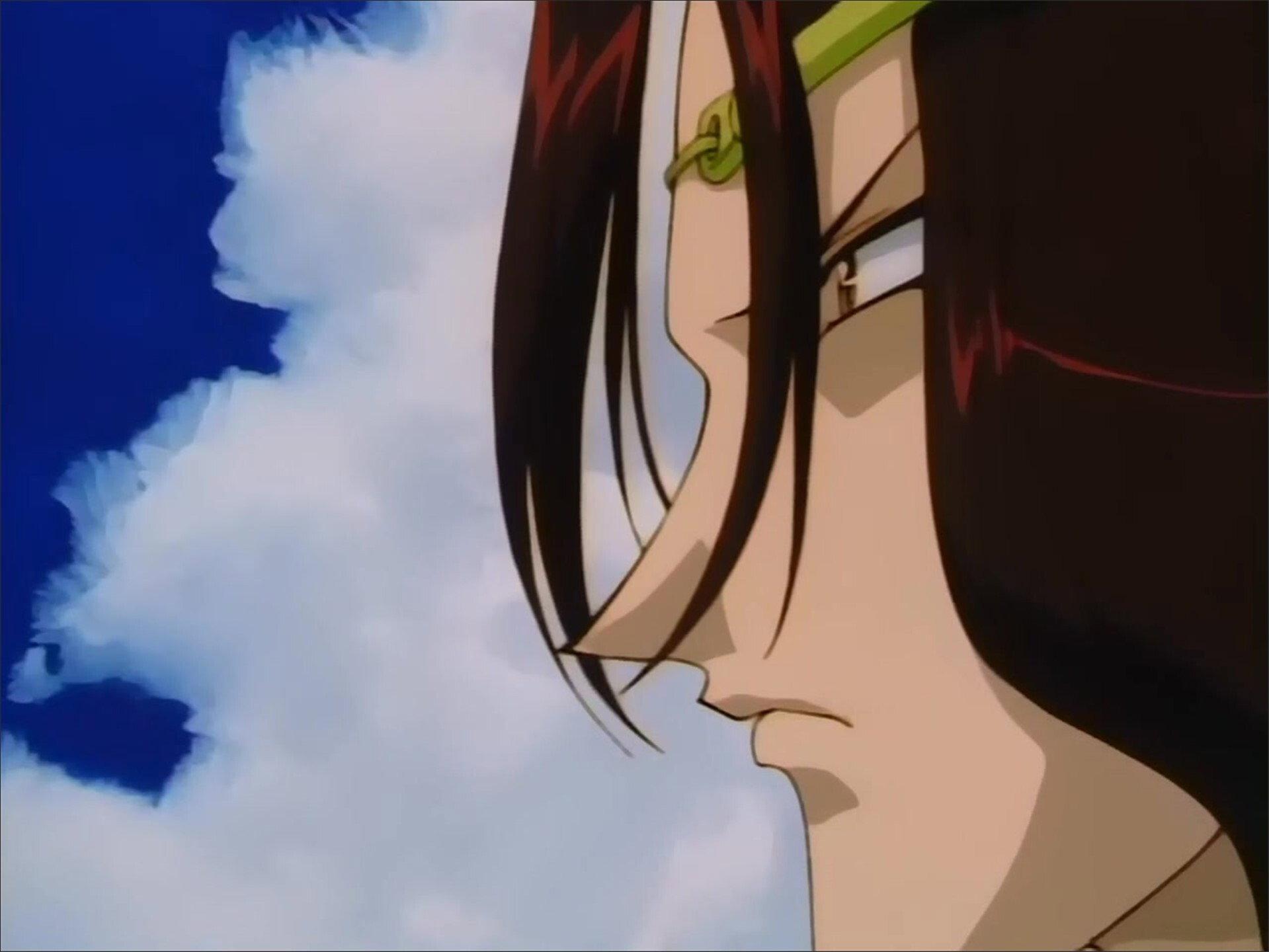 Still from The Last Crusade: Two Amakakeru Ryu no Hirameki Crash!