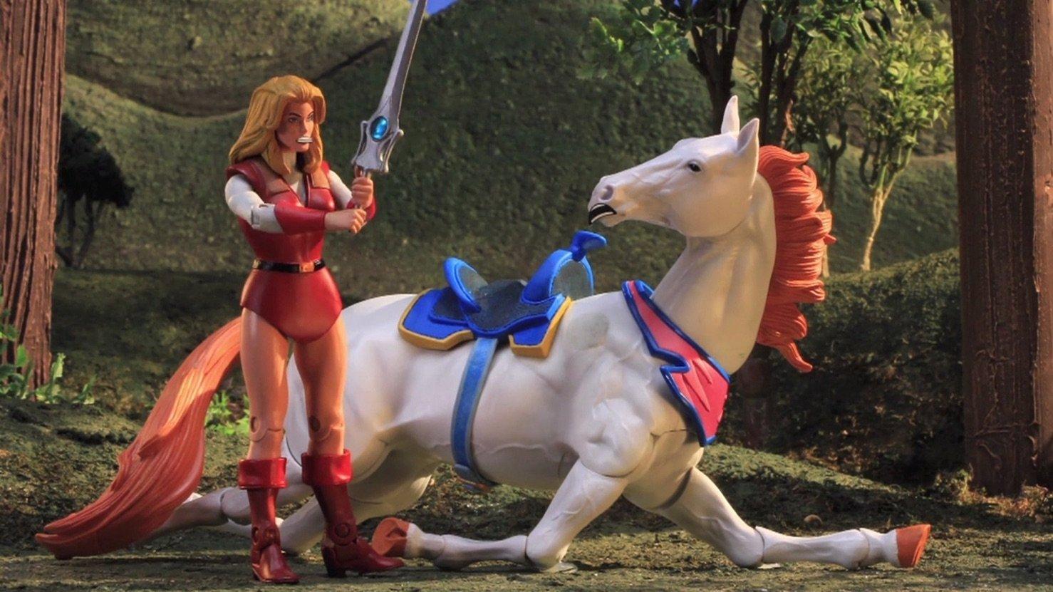 Still from Choked on Multi-Colored Scarves