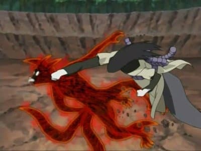 Still from Orochimaru vs. Jinchuriki