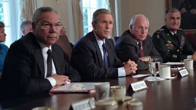 Still from Chapter 9 - Bush & Clinton: American Triumphalism - New World Order