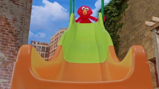 Still from Elmo Goes Down the Big Slide