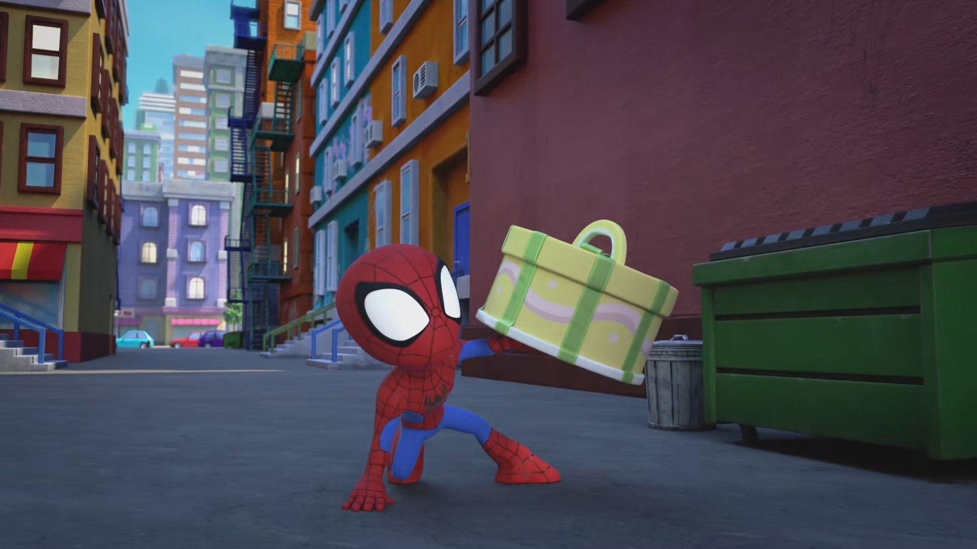 Still from Speedy Spidey Delivery
