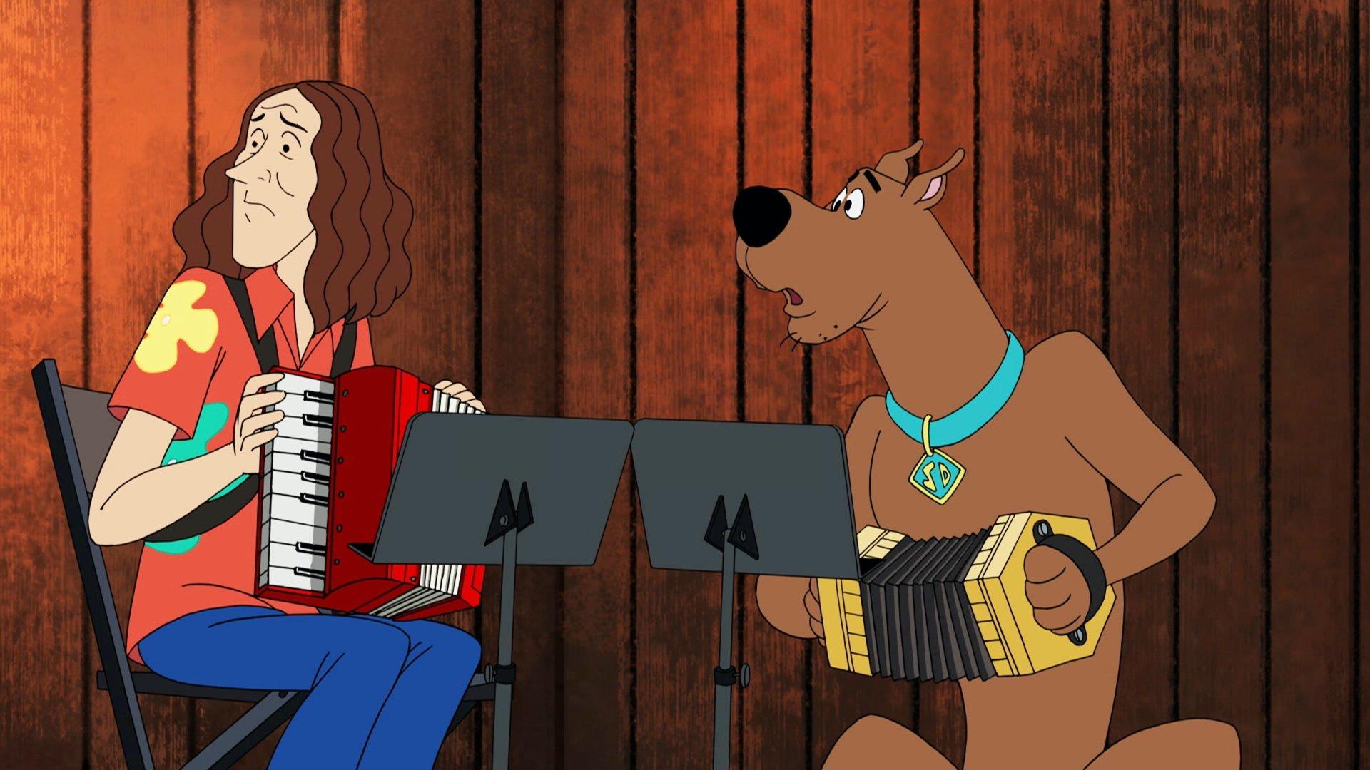 Still from Attack of the Weird Al-osaurus!