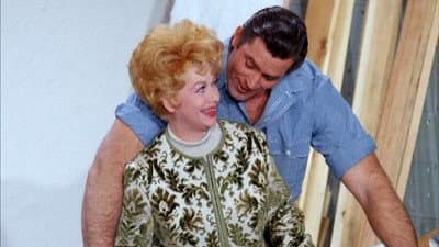 Still from Lucy and Clint Walker