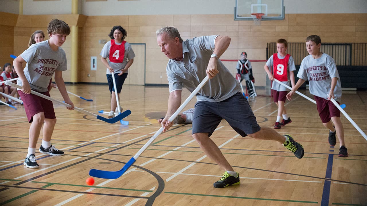 Still from Gerry Gets Gym