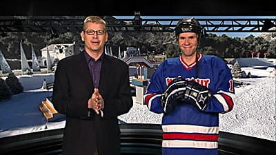 Still from Winter Wipeout: Hockey Pucks And Bieber Fever