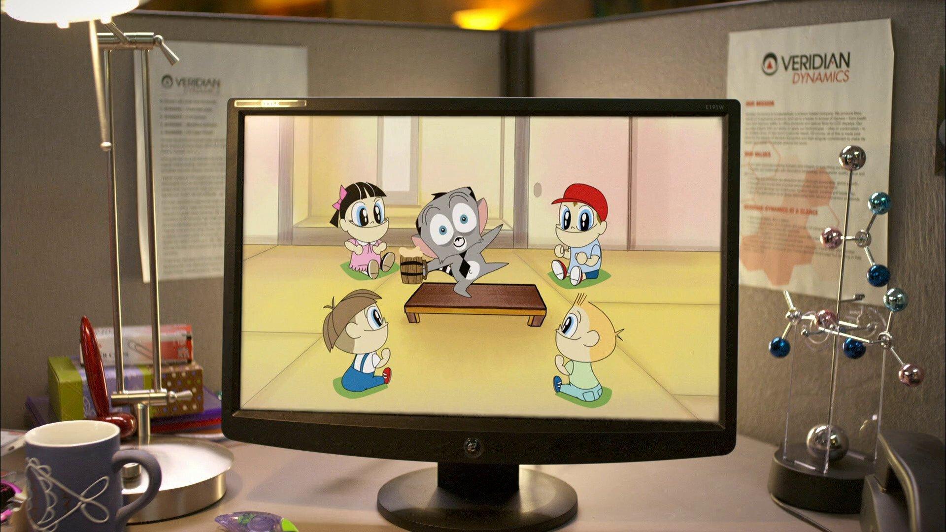 Still from The Lawyer, The Lemur and the Little Listener