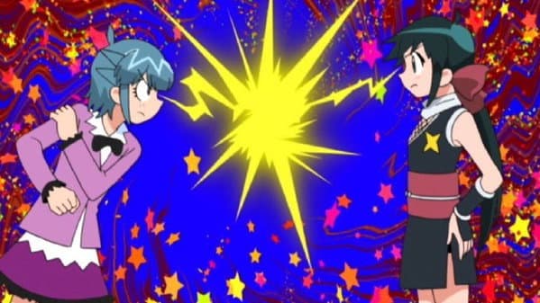 Still from Momoka vs. Koyuki: Battle for Hot Springs / Keroro & Fuyuki: Let's Take It Easy