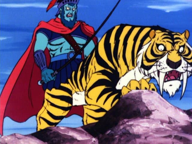 Still from Gorgon falls! Death on the Volcanic Island!